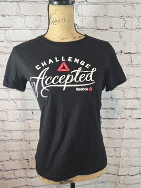 Reebok CrossFit 'Challenge Accepted' Graphic Tee - Black Size M